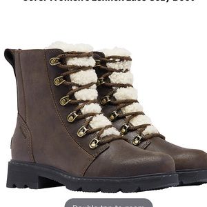 New No Box Sorel Women's Lennox Lace Cozy Boot size 6 box 1